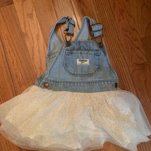 NWOT. OSH KOSH denim dress with fun skirt